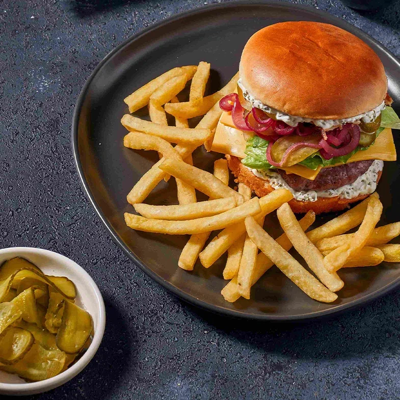 Бургер с сыром Blue cheese