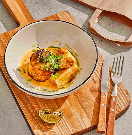 Запеченная треска по сырным соусом