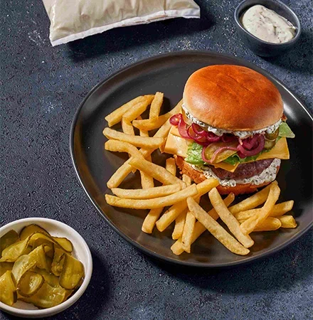 Бургер с сыром Blue cheese