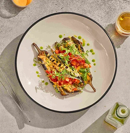 Баклажаны с сырным соусом