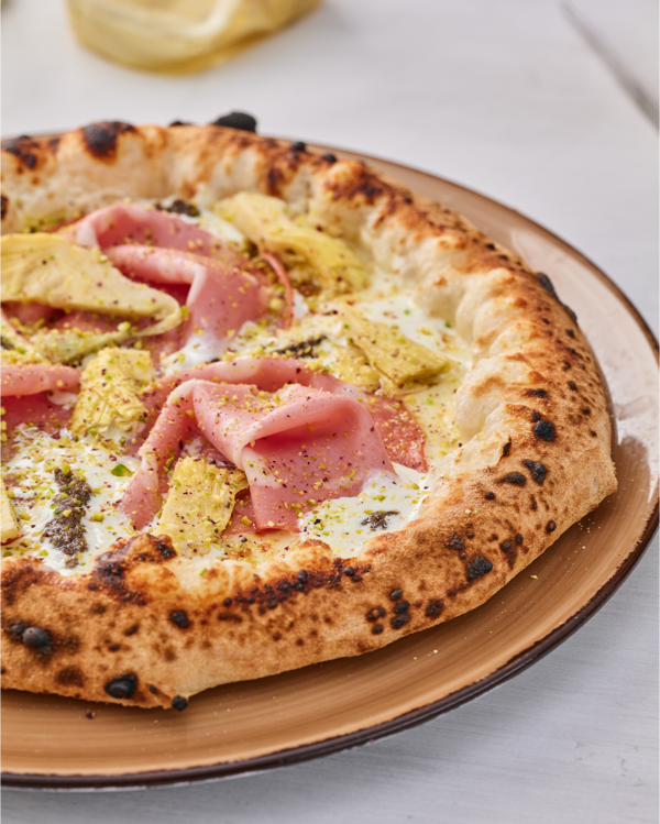 Пицца Мортаделла с артишоками