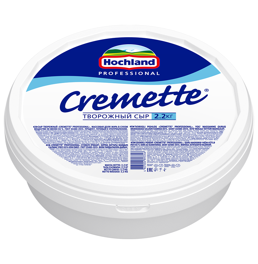 Творожный сыр Cremette 2,2 кг
